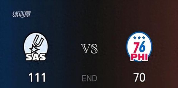 111-70, Spurs mất 76ers, bản n